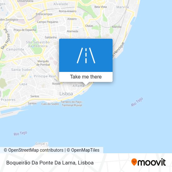 Boqueirão Da Ponte Da Lama mapa
