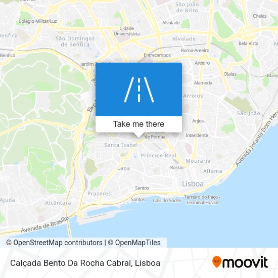Calçada Bento Da Rocha Cabral map