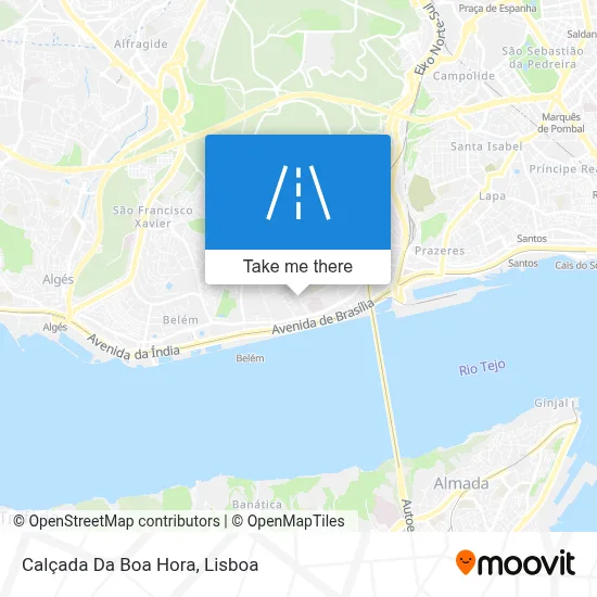 Calçada Da Boa Hora map