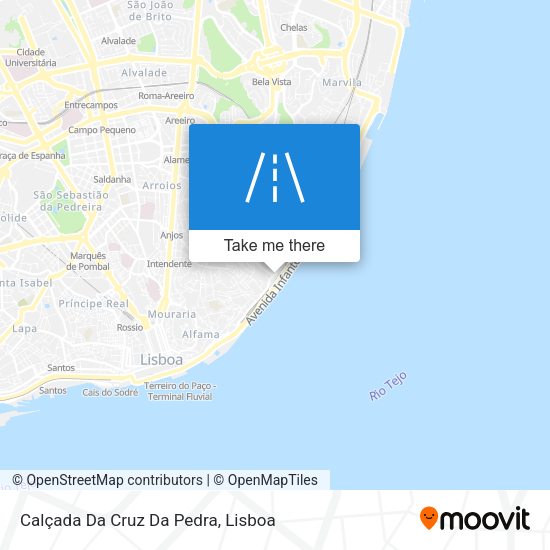 Calçada Da Cruz Da Pedra map