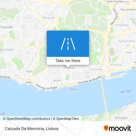 Calçada Da Memória map