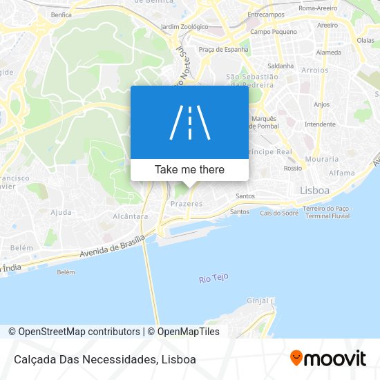 Calçada Das Necessidades map