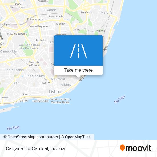 Calçada Do Cardeal map