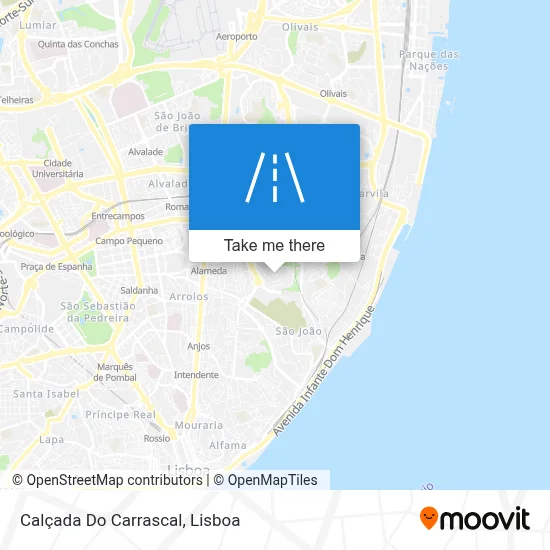Calçada Do Carrascal map