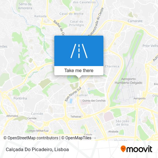 Calçada Do Picadeiro map