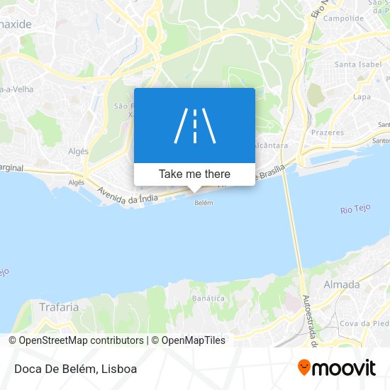 Doca De Belém mapa