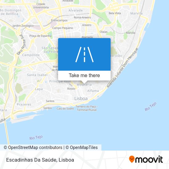 Escadinhas Da Saúde map