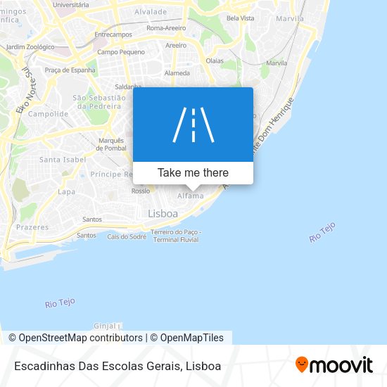 Escadinhas Das Escolas Gerais map