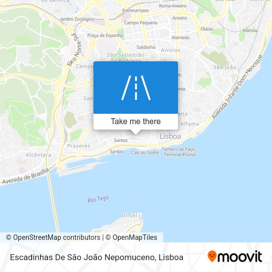 Escadinhas De São João Nepomuceno map