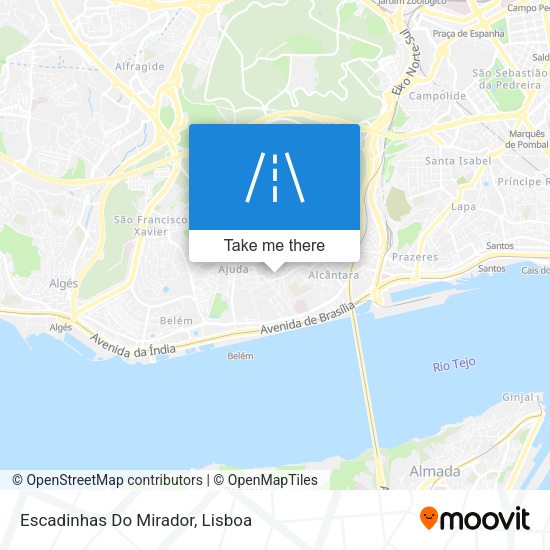 Escadinhas Do Mirador map