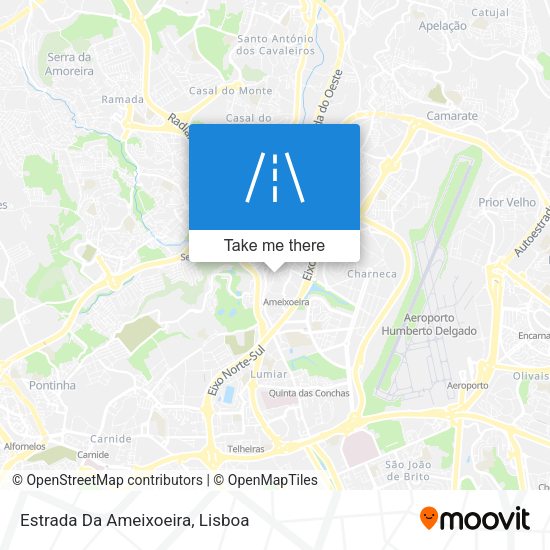 Estrada Da Ameixoeira mapa