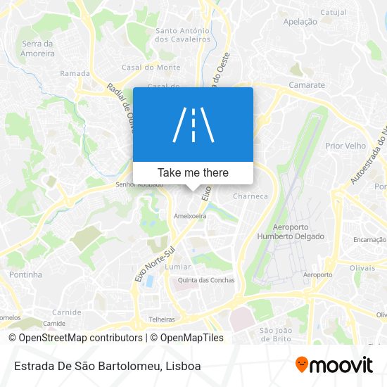 Estrada De São Bartolomeu map