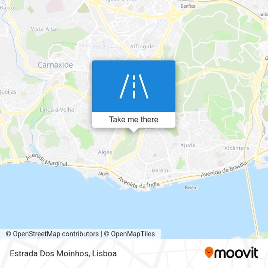 Estrada Dos Moínhos map