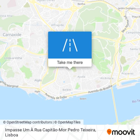 Impasse Um À Rua Capitão-Mor Pedro Teixeira mapa