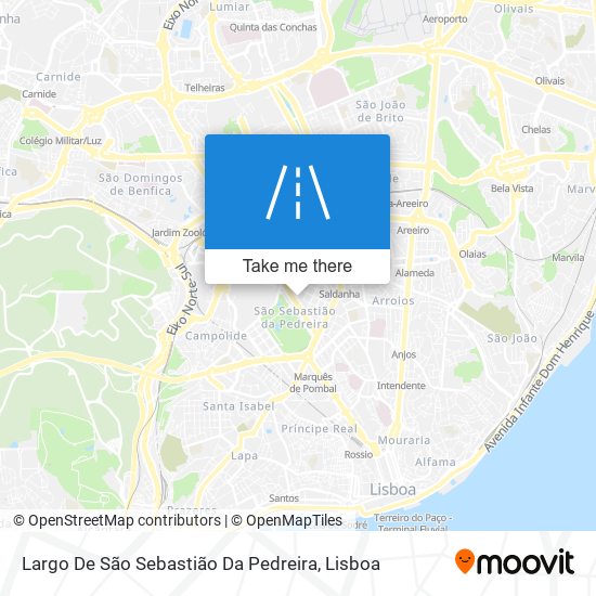 Largo De São Sebastião Da Pedreira mapa