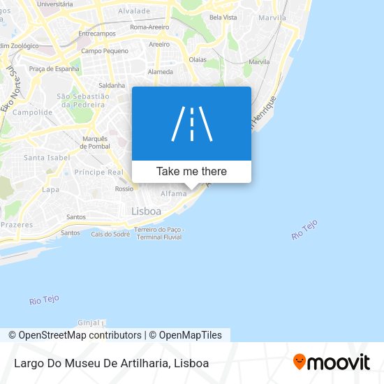 Largo Do Museu De Artilharia map