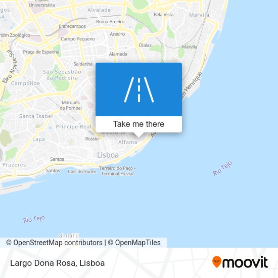 Largo Dona Rosa mapa
