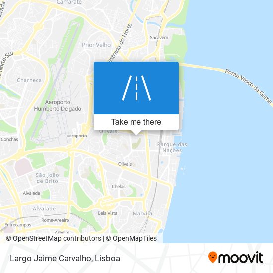 Largo Jaime Carvalho mapa