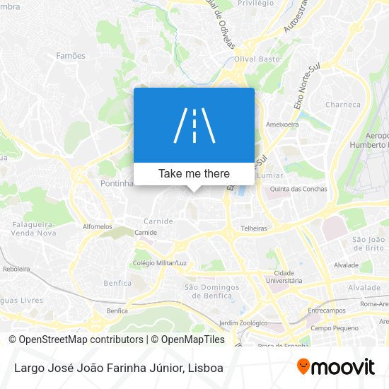 Largo José João Farinha Júnior map