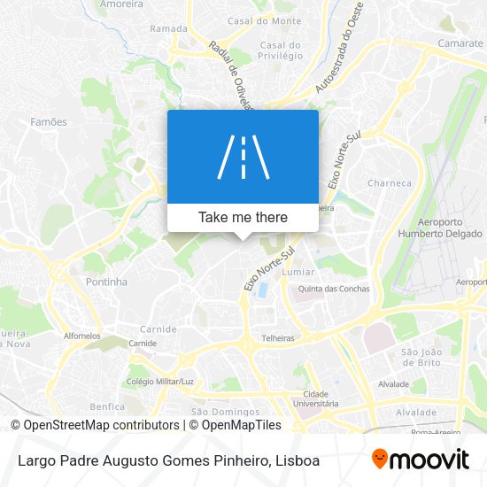 Largo Padre Augusto Gomes Pinheiro mapa