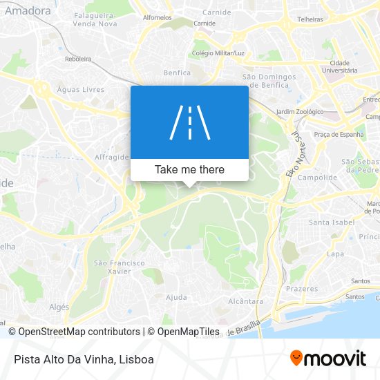 Pista Alto Da Vinha mapa