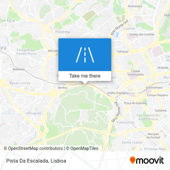 Pista Da Escalada mapa