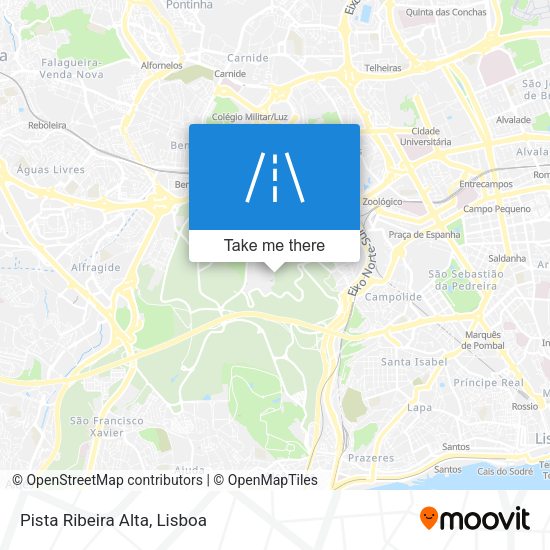 Pista Ribeira Alta mapa