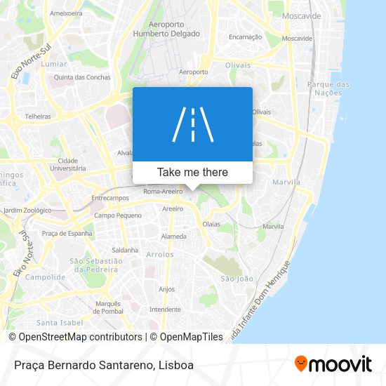 Praça Bernardo Santareno mapa