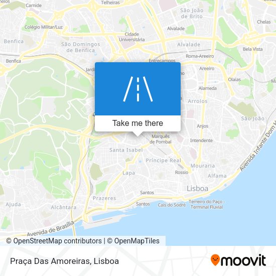 Praça Das Amoreiras map