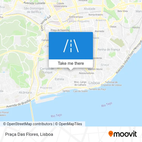 Praça Das Flores map