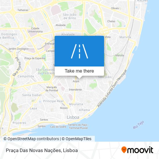 Praça Das Novas Nações map