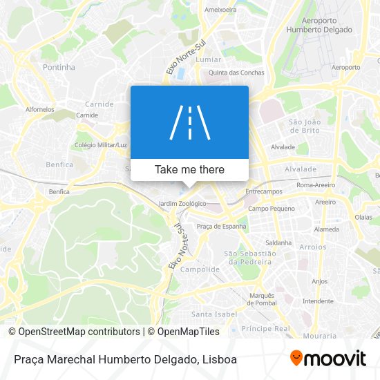 Praça Marechal Humberto Delgado mapa