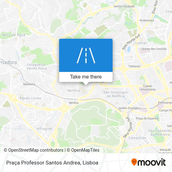 Praça Professor Santos Andrea map