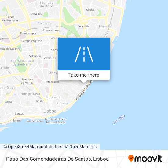 Pátio Das Comendadeiras De Santos map