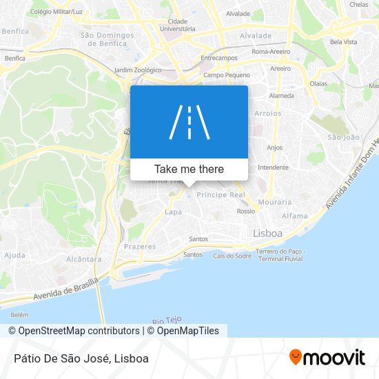 Pátio De São José mapa