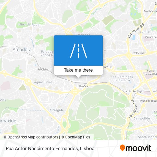 Rua Actor Nascimento Fernandes map