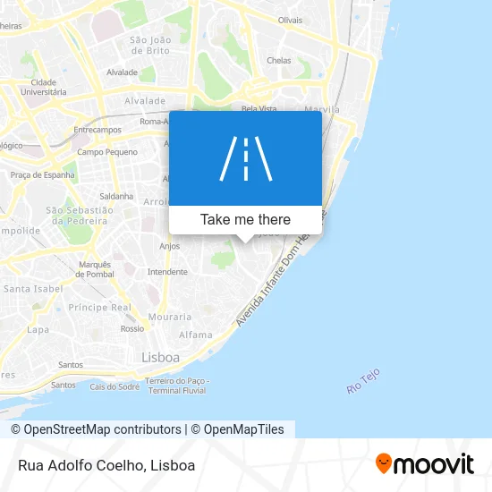 Rua Adolfo Coelho map