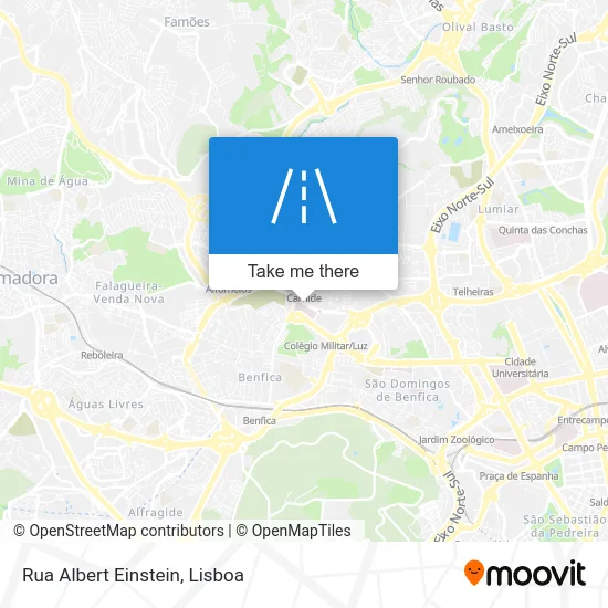 Rua Albert Einstein map