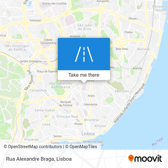 Rua Alexandre Braga map