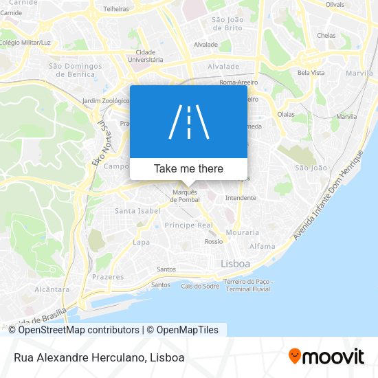 Rua Alexandre Herculano map