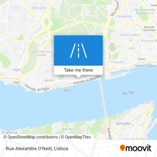 Rua Alexandre O'Neill map