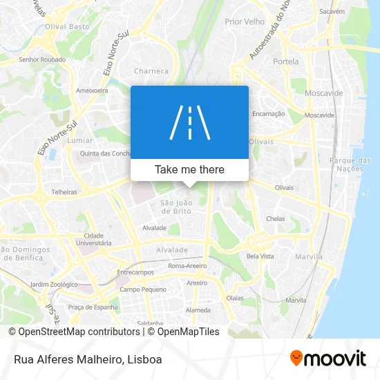 Rua Alferes Malheiro map