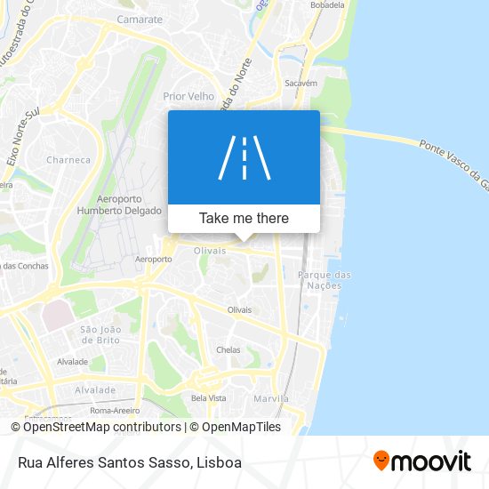 Rua Alferes Santos Sasso mapa