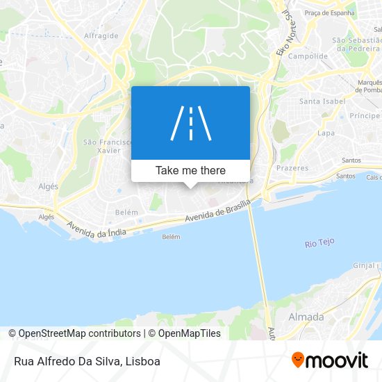 Rua Alfredo Da Silva mapa