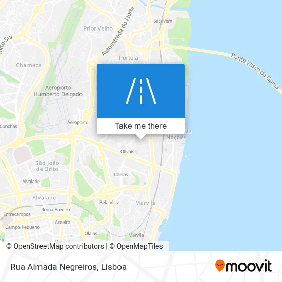 Rua Almada Negreiros map