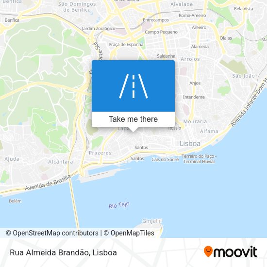 Rua Almeida Brandão map