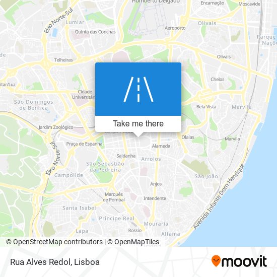 Rua Alves Redol map