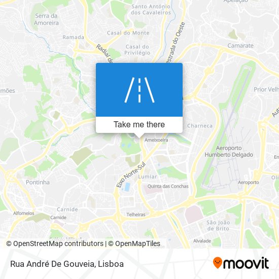 Rua André De Gouveia mapa
