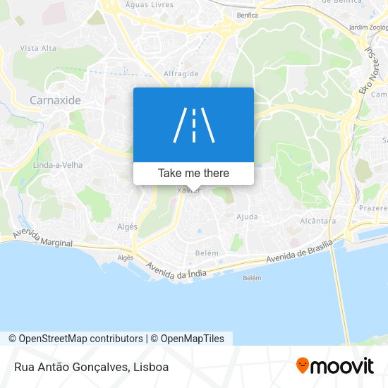 Rua Antão Gonçalves mapa