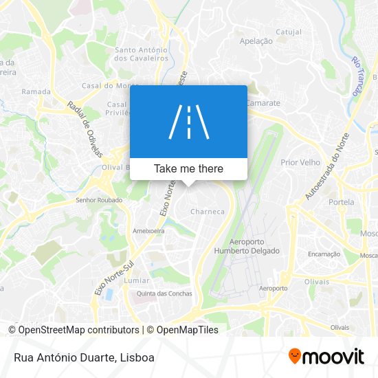 Rua António Duarte mapa